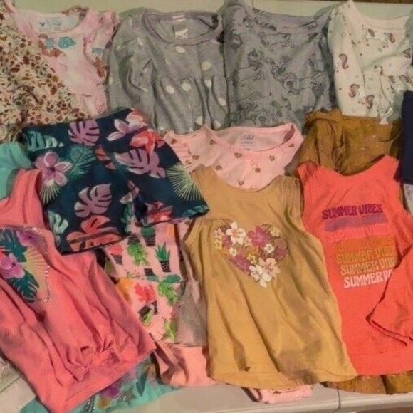 HUGE 25 pc girl's 18M mixed clothing lot Cat & Jack Disney Wondernation H&M